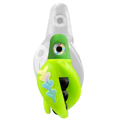 TailSpin Scud MINI H-Green B-Black T-Chartreuse (Fishbone Glow-MoonJelly)