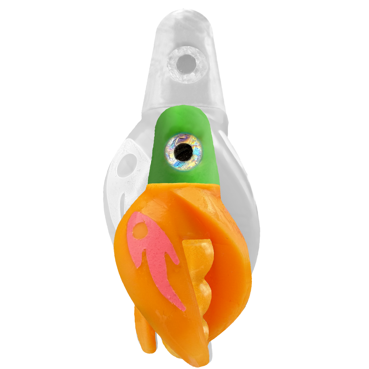 TailSpin Scud MINI H-Green B-Gold T-Mango (Ghost Glow-Pink)