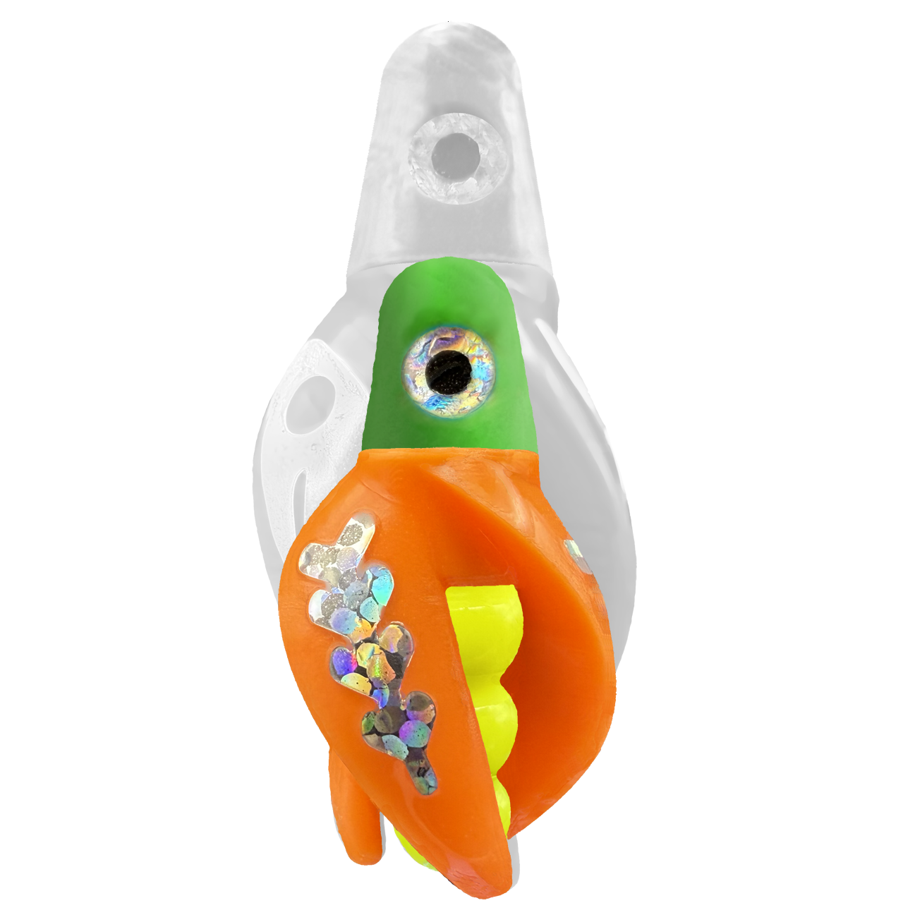 TailSpin Scud MINI H-Green B-Yellow T-Orange (Fishbone Silver)