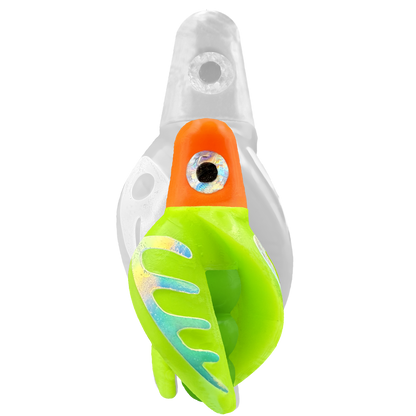 TailSpin Scud MINI H-Orange B-Green T-Chartreuse (Comb Glow-MoonJelly)