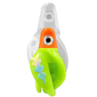 TailSpin Scud MINI H-Orange B-Green T-Chartreuse (Fishbone Glow-MoonJelly)