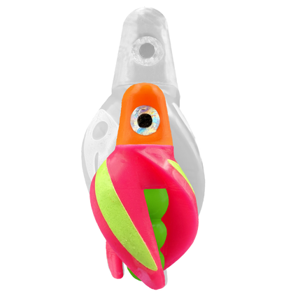 TailSpin Scud MINI H-Orange B-Green T-Pink (Stripe Glow-Chartreuse)