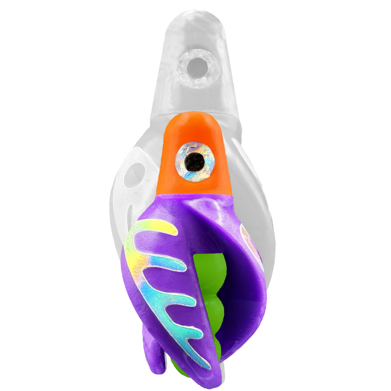TailSpin Scud MINI H-Orange B-Green T-Purple (Comb Glow-MoonJelly)