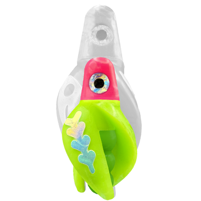 TailSpin Scud MINI H-Pink B-Green T-Chartreuse (Fishbone Glow-MoonJelly)