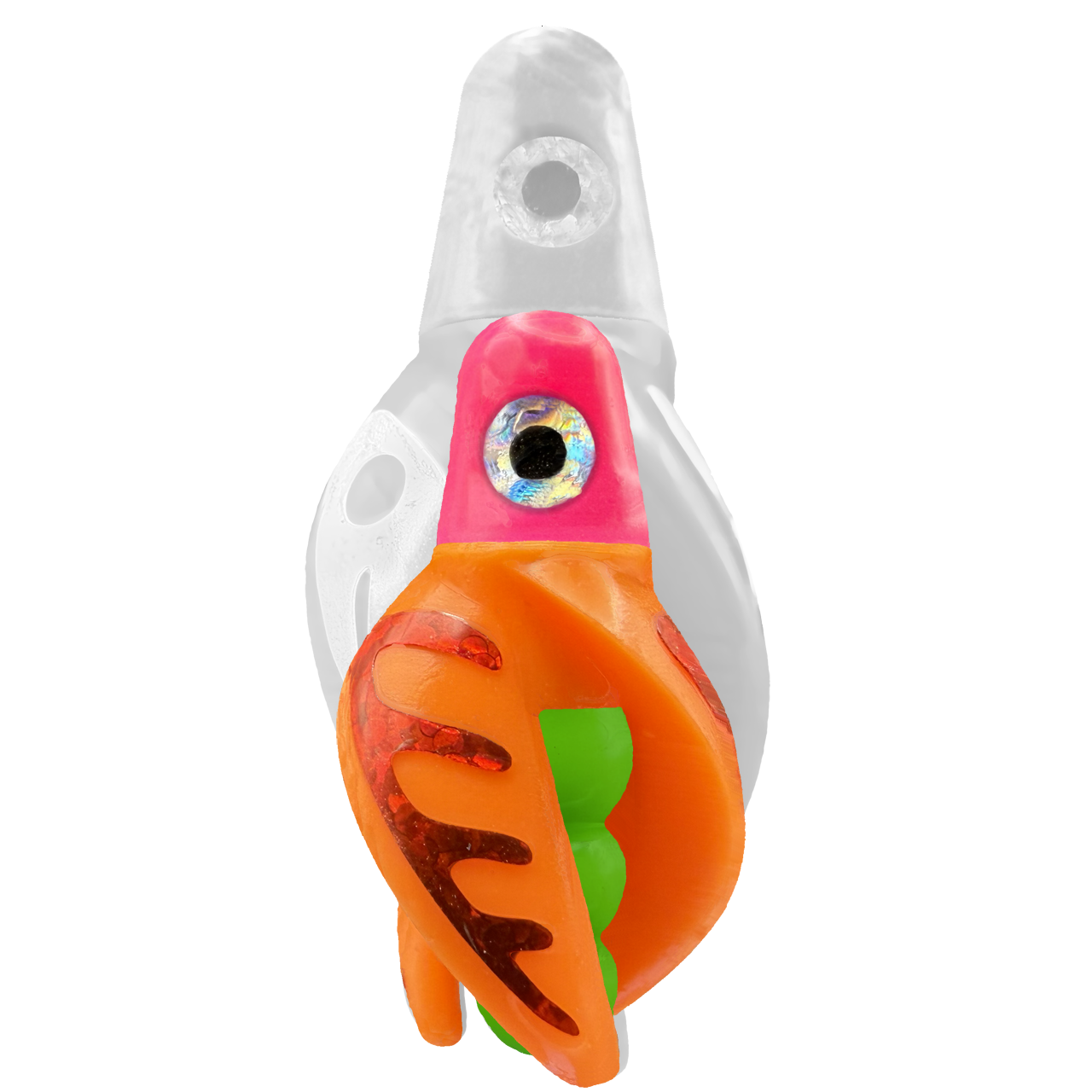 TailSpin Scud MINI H-Pink B-Green T-Orange (Comb Red)