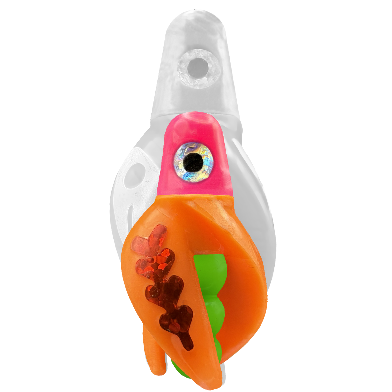 TailSpin Scud MINI H-Pink B-Green T-Orange (Fishbone Red)