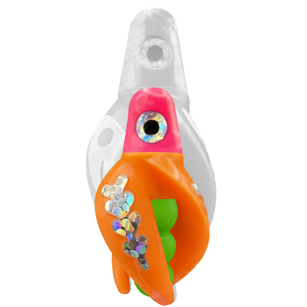 TailSpin Scud MINI H-Pink B-Green T-Orange (Fishbone Silver)