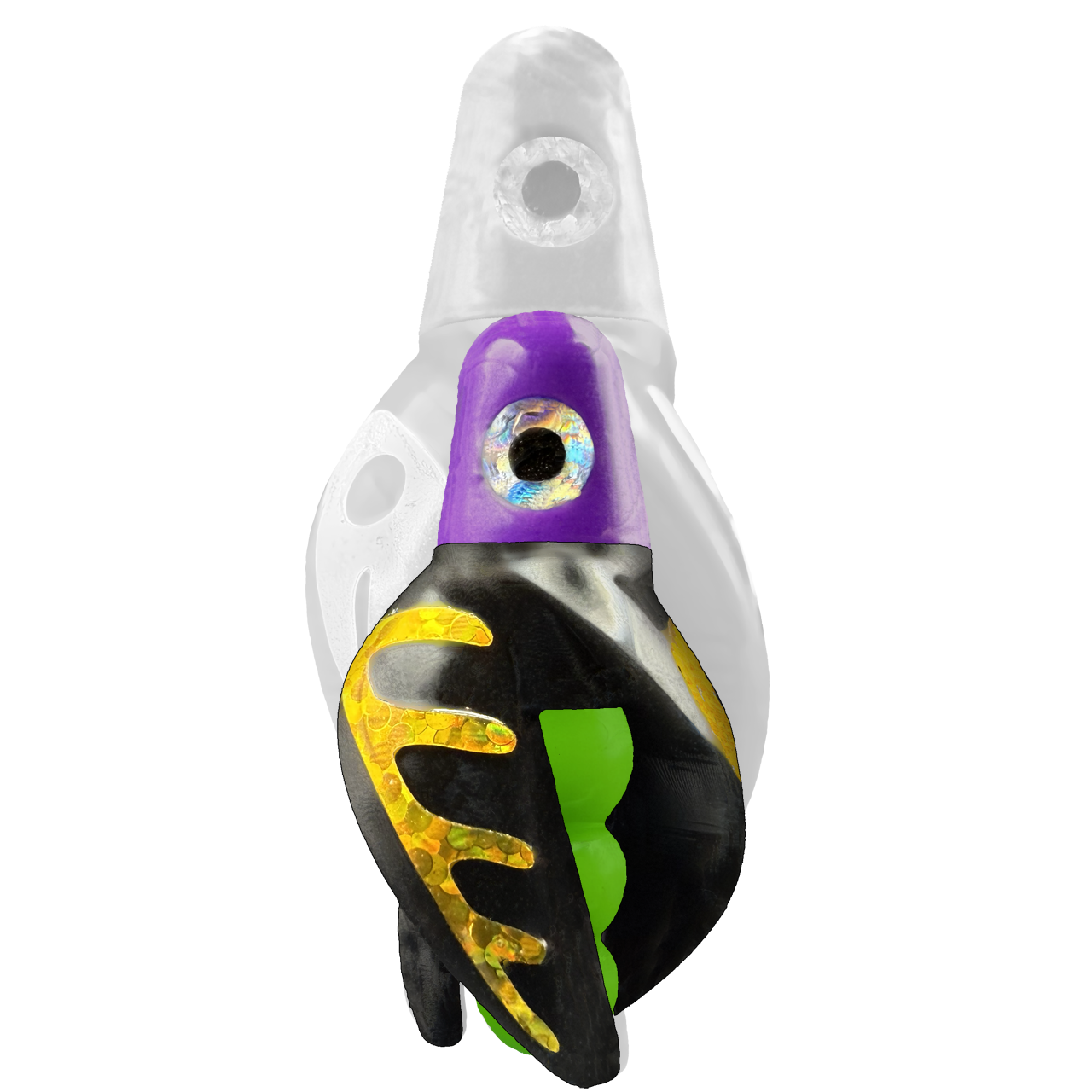 TailSpin Scud MINI H-Purple B-Green T-Black (Comb Gold)