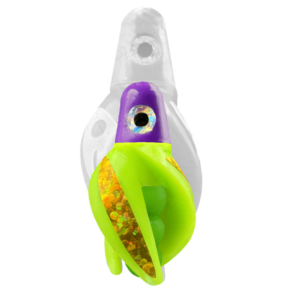 TailSpin Scud MINI H-Purple B-Green T-Chartreuse (Stripe Gold)