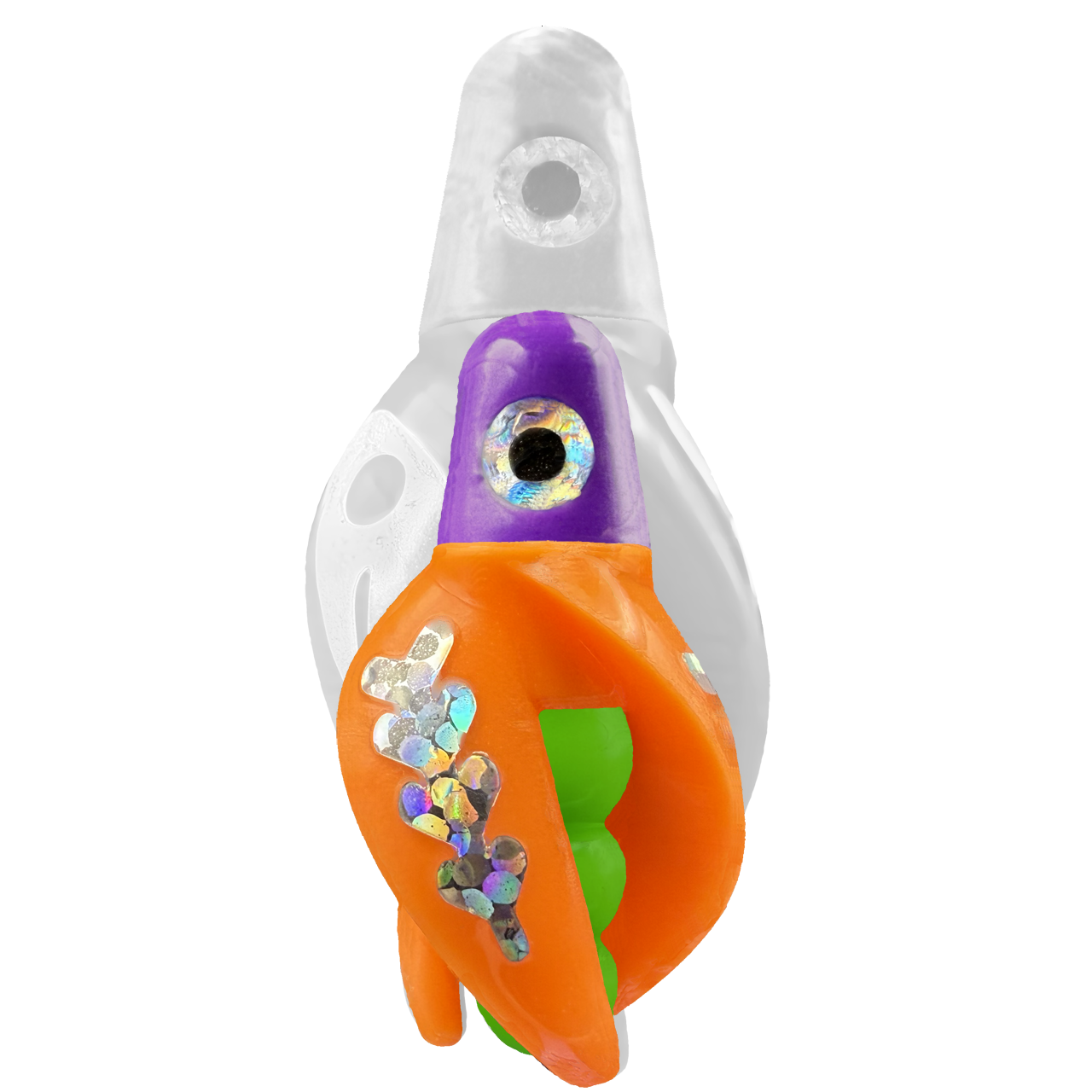 TailSpin Scud MINI H-Purple B-Green T-Orange (Fishbone Silver)