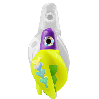 TailSpin Scud MINI H-Purple B-Green T-Yellow (Fishbone Glow-MoonJelly)