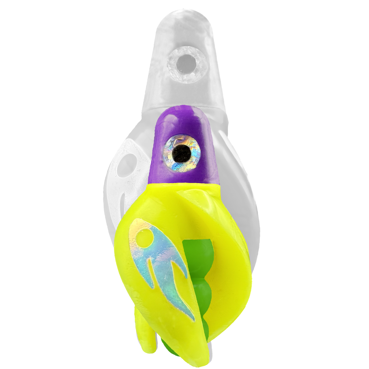 TailSpin Scud MINI H-Purple B-Green T-Yellow (Ghost Glow-MoonJelly)