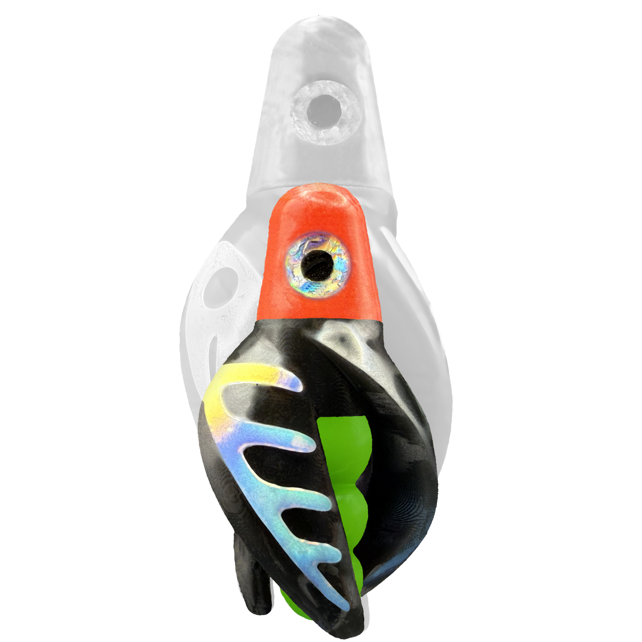 TailSpin Scud MINI H-Red B-Green T-Black (Comb Glow-MoonJelly)