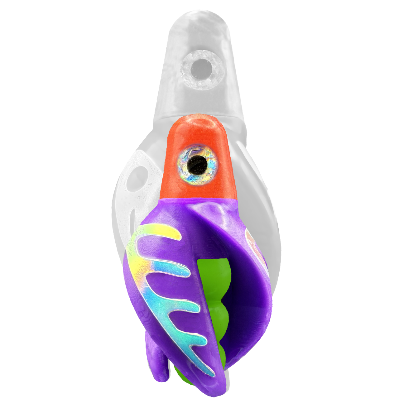 TailSpin Scud MINI H-Red B-Green T-Purple (Comb Glow-MoonJelly)