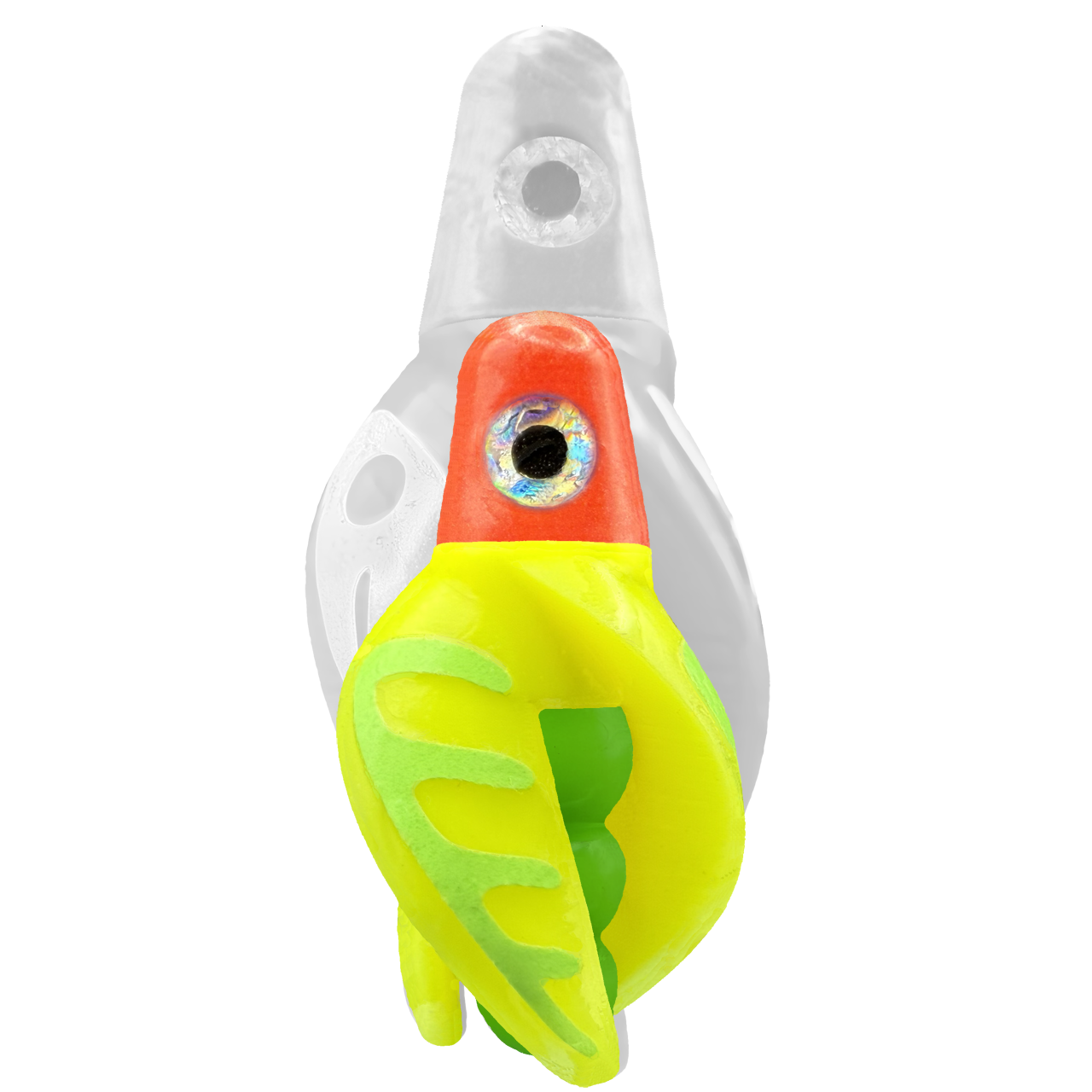 TailSpin Scud MINI H-Red B-Green T-Yellow (Comb Glow-Chartreuse)