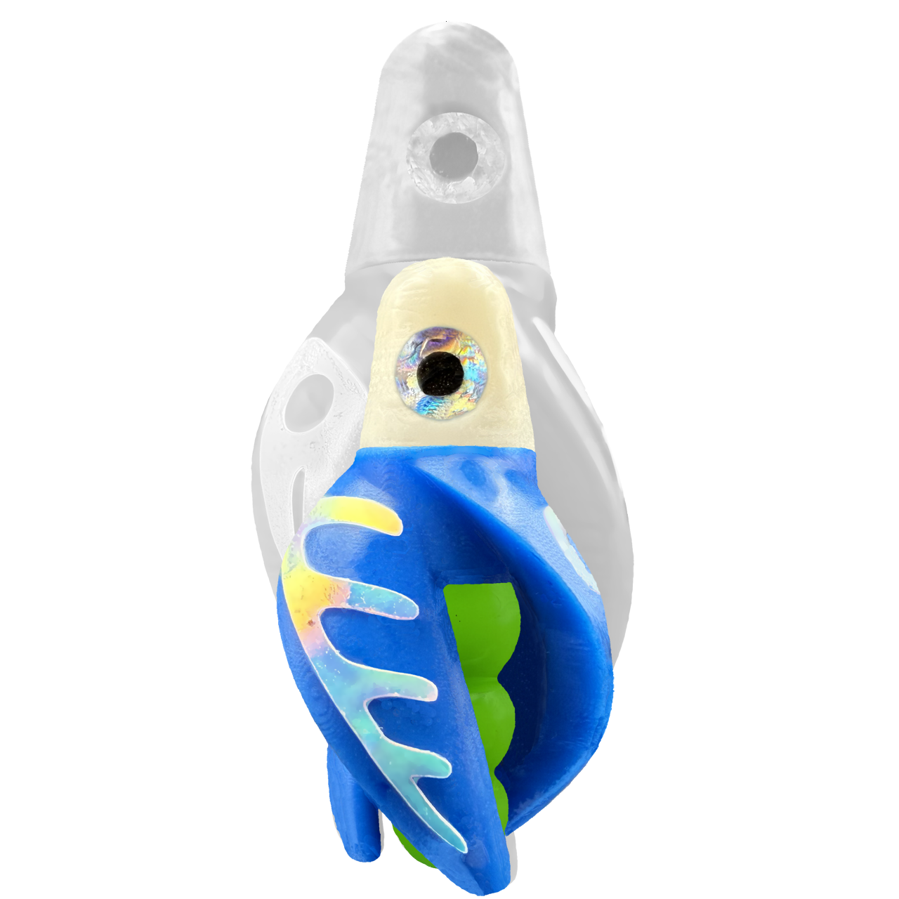 TailSpin Scud MINI H-White B-Green T-Blue (Comb Glow-MoonJelly)