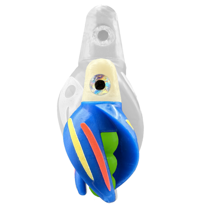 TailSpin Scud MINI H-White B-Green T-Blue (Stripe Glow-Yellow,Red)