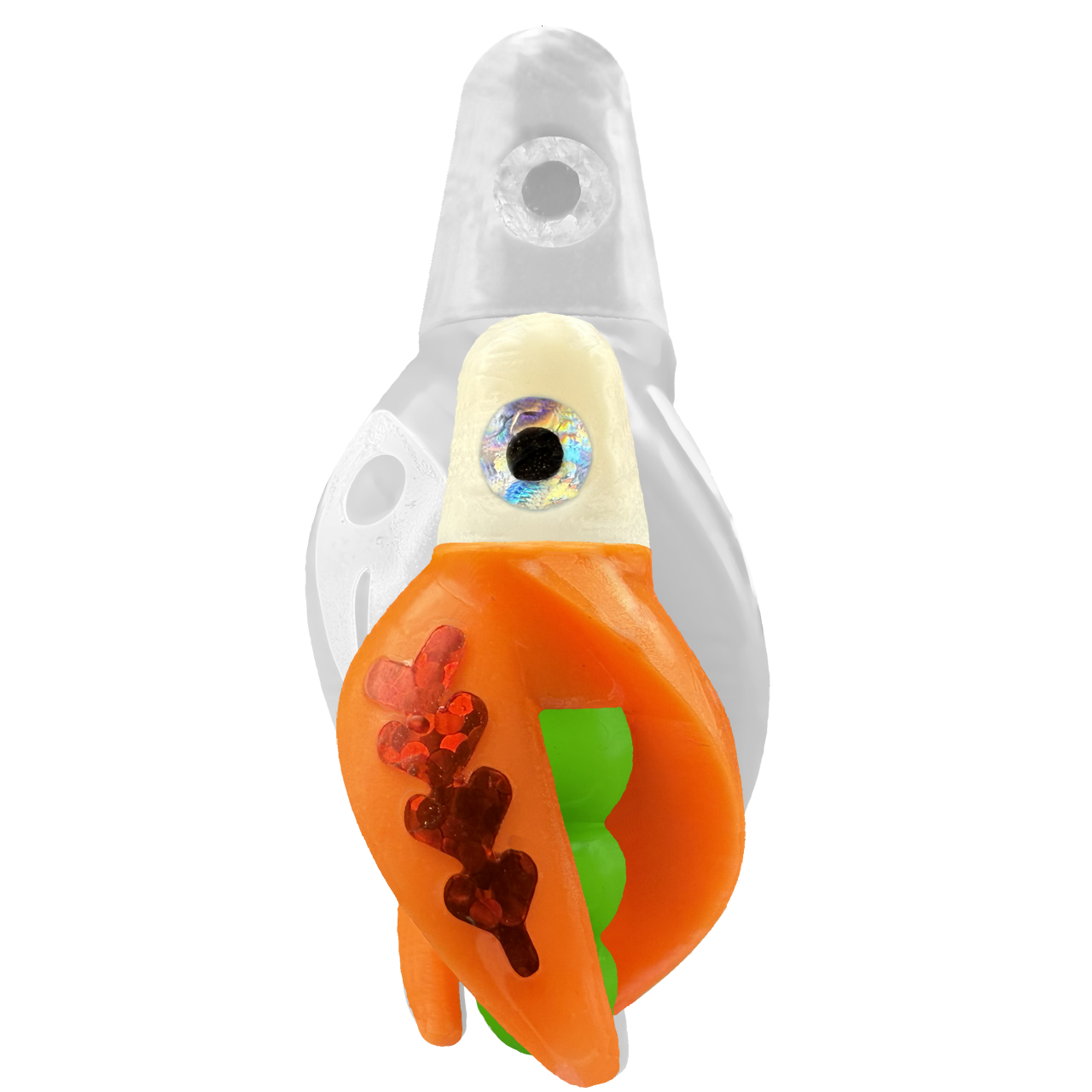 TailSpin Scud MINI H-White B-Green T-Orange (Fishbone Red)