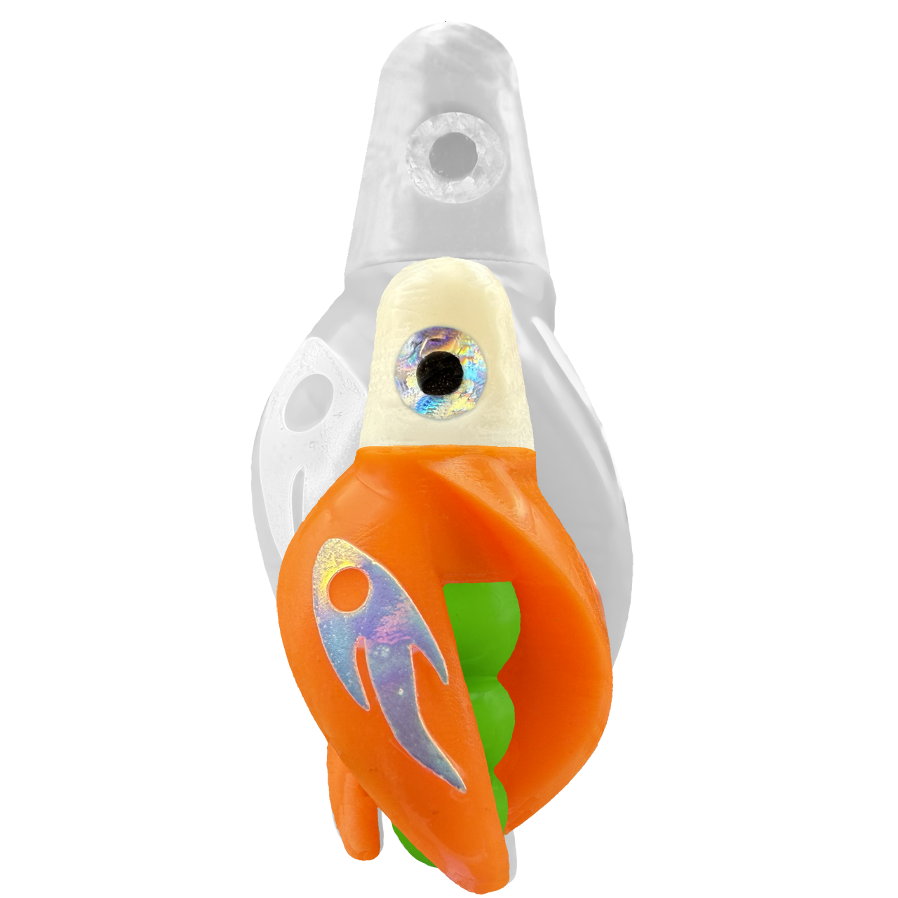 TailSpin Scud MINI H-White B-Green T-Orange (Ghost Glow-MoonJelly)