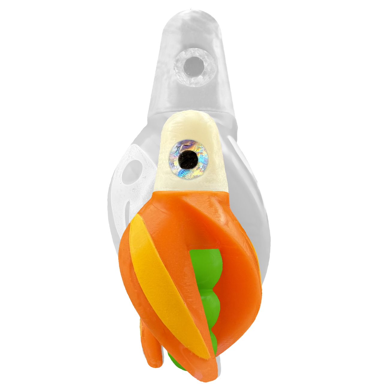 TailSpin Scud MINI H-White B-Green T-Orange (Stripe Glow-Mango)