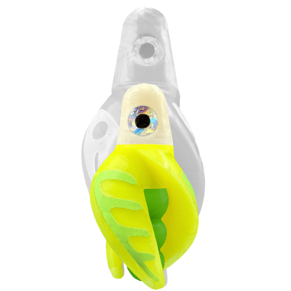 TailSpin Scud MINI H-White B-Green T-Yellow (Comb Glow-Chartreuse)