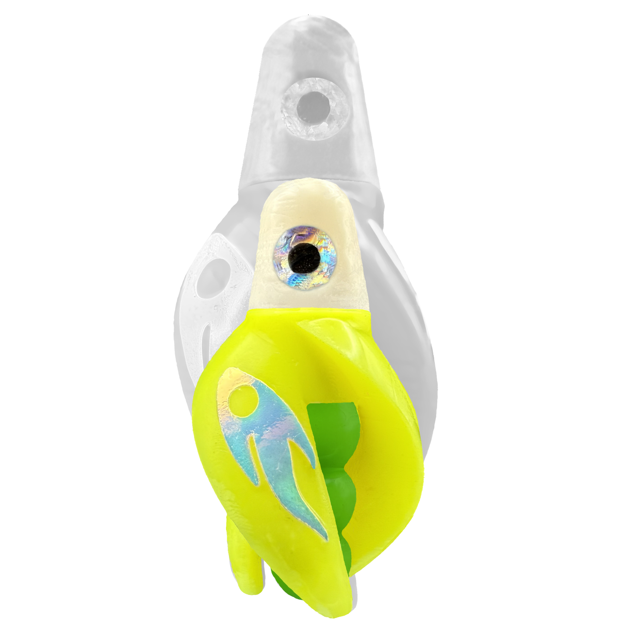 TailSpin Scud MINI H-White B-Green T-Yellow (Ghost Glow-MoonJelly)