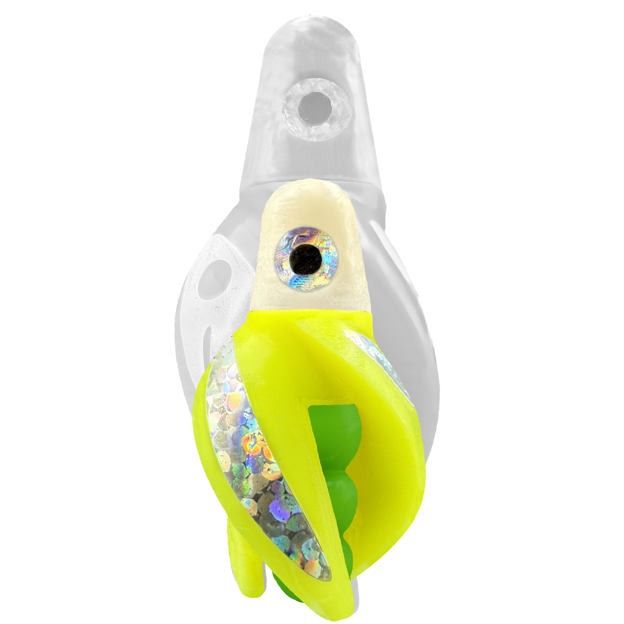 TailSpin Scud MINI H-White B-Green T-Yellow (Stripe Silver)