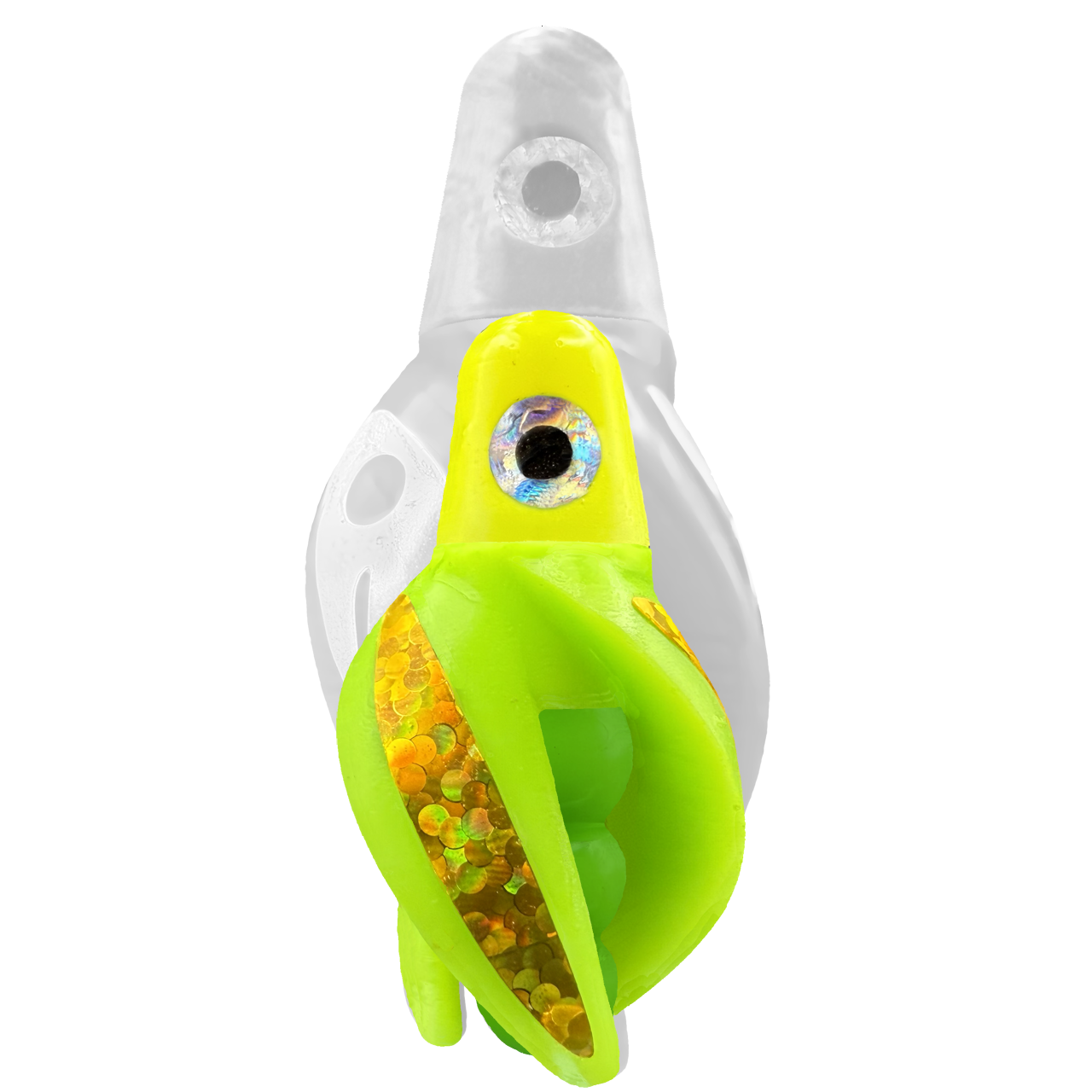 TailSpin Scud MINI H-Yellow B-Green T-Chartreuse (Stripe Gold)