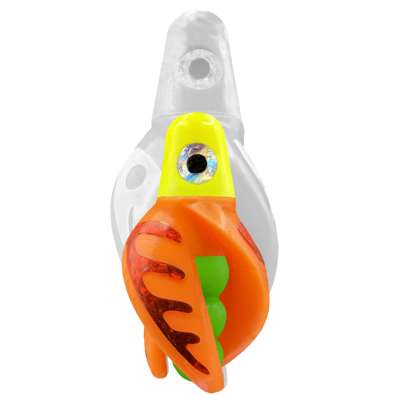 TailSpin Scud MINI H-Yellow B-Green T-Orange (Comb Red)