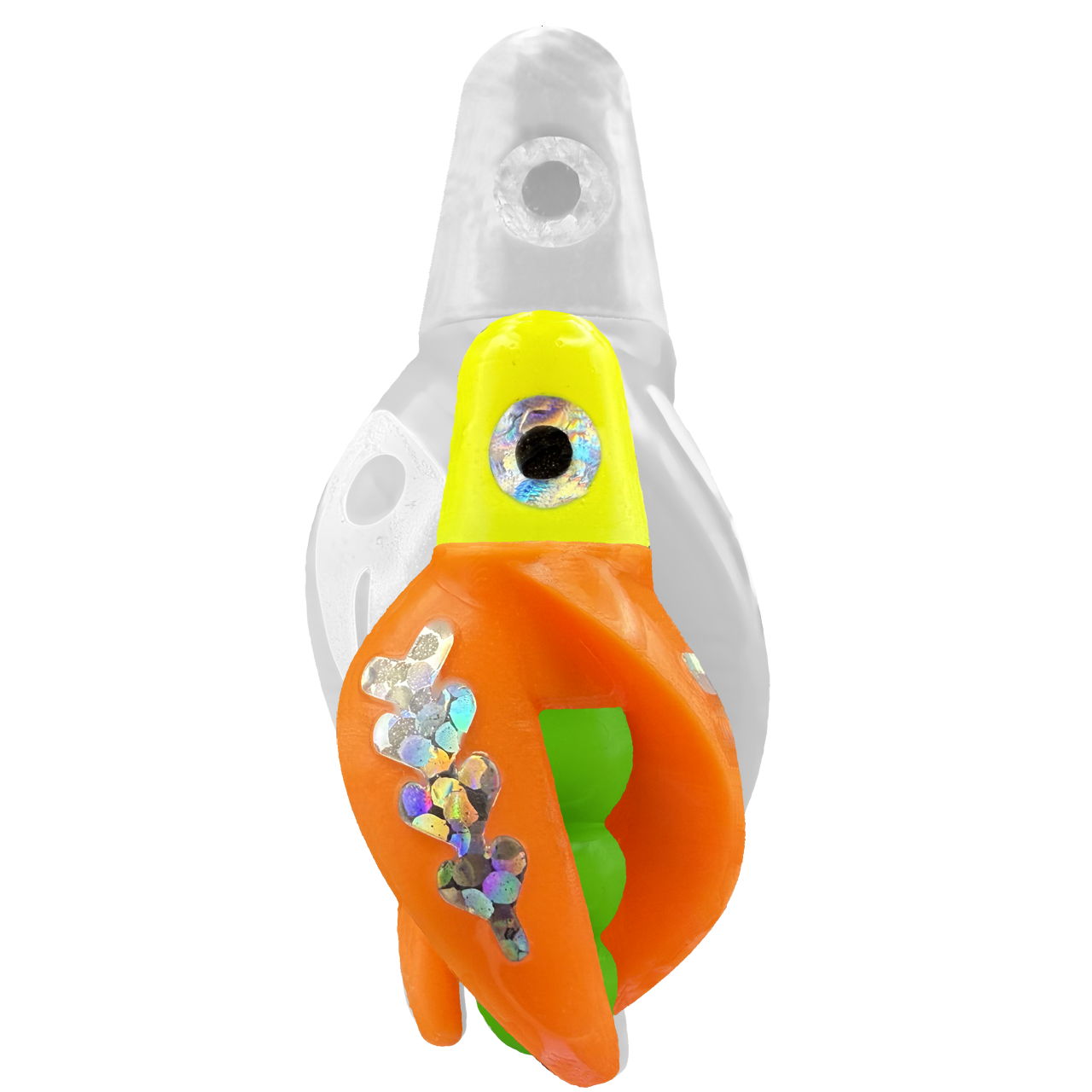 TailSpin Scud MINI H-Yellow B-Green T-Orange (Fishbone Silver)