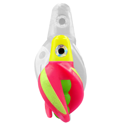 TailSpin Scud MINI H-Yellow B-Green T-Pink (Stripe Glow-Chartreuse)