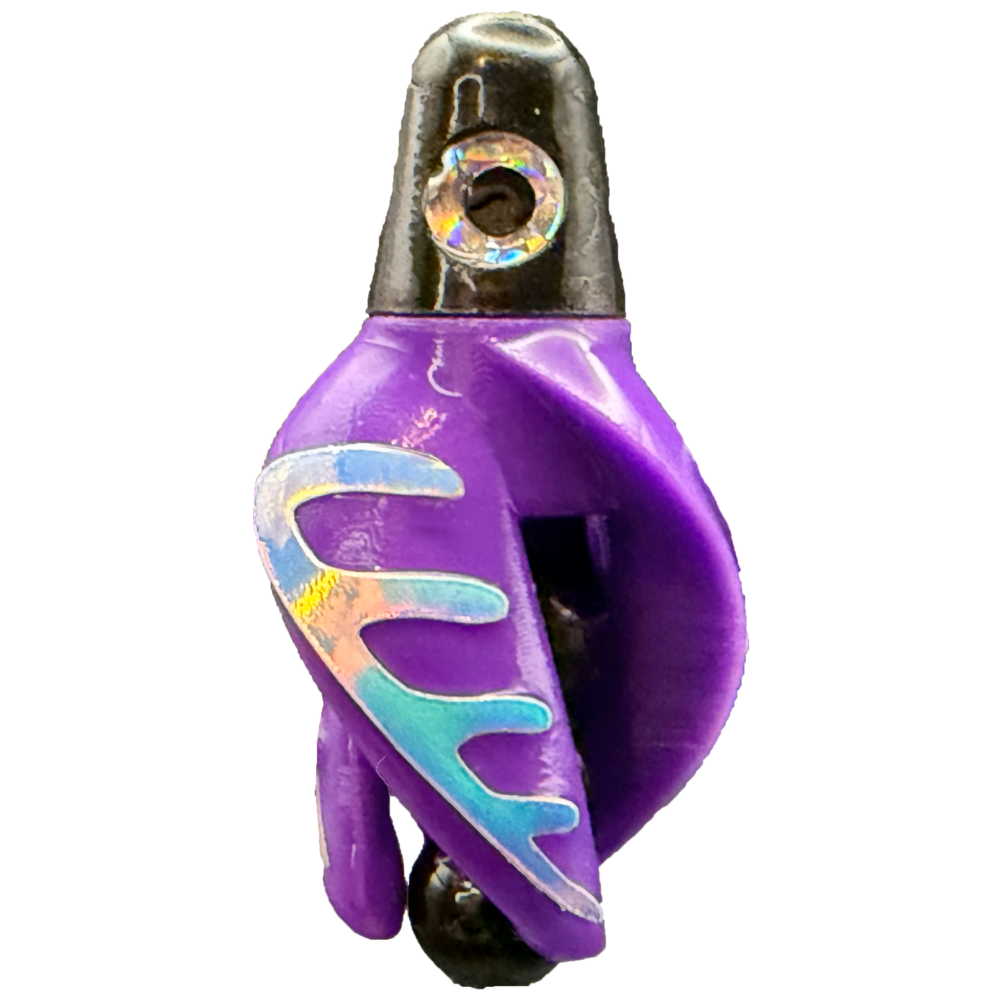 TailSpinMini-Scud Fluo Purple Black (Glow Moonjelly) Kokanee Lure