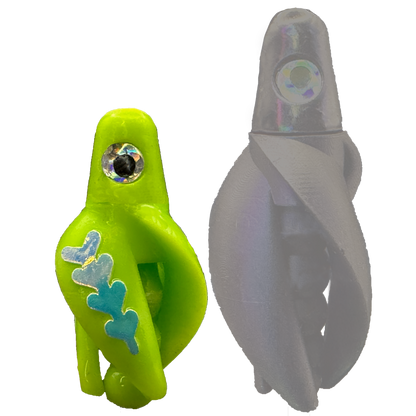 TailSpinMini-Scud Fluo Chartreuse (Glow Moonjelly) Kokanee Lure