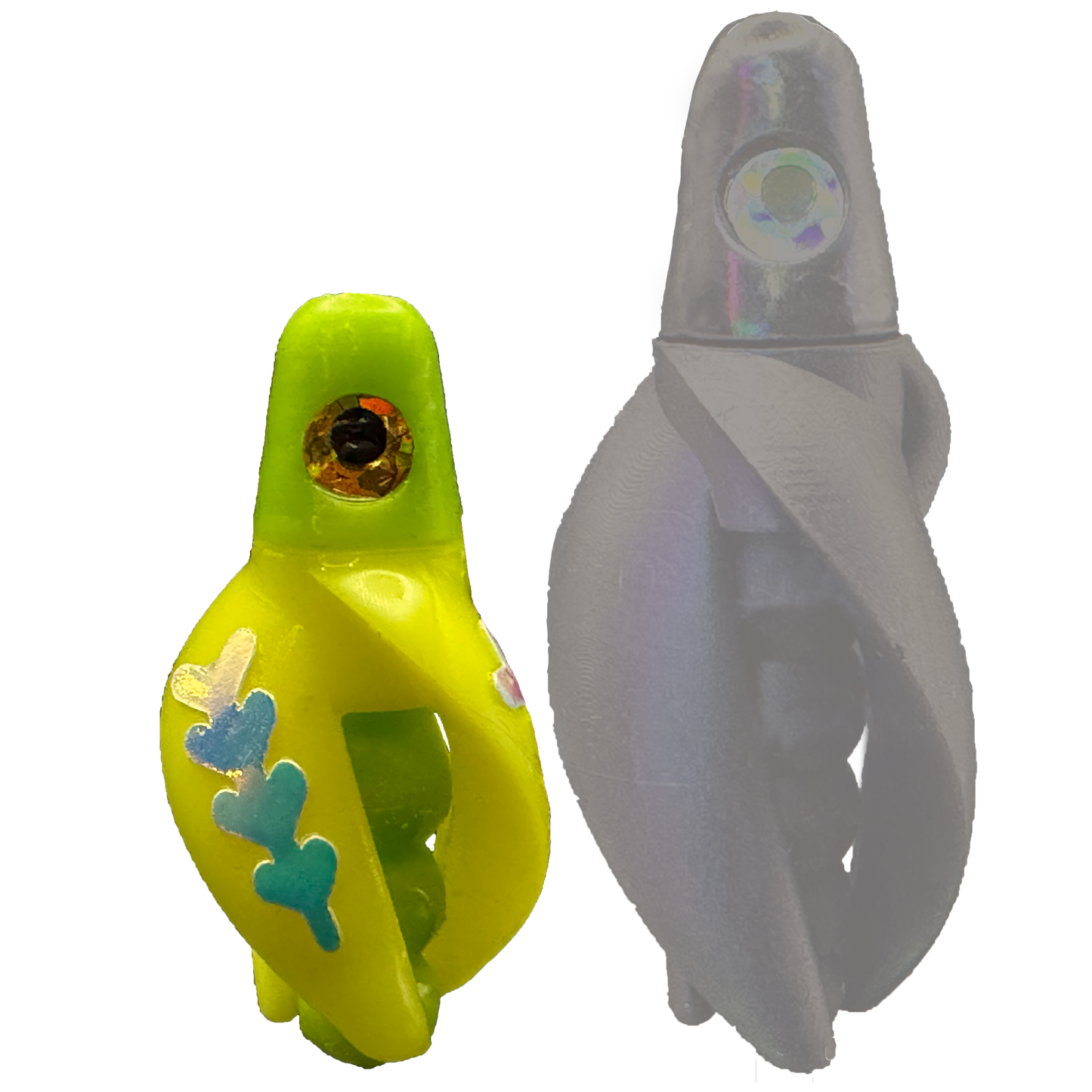 TailSpinMini-Scud Fluo Chartreuse Yellow (Glow Moonjelly) Kokanee Lure