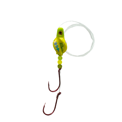TailSpinMini-Scud Fluo Chartreuse Yellow (Glow Moonjelly) Kokanee Lure
