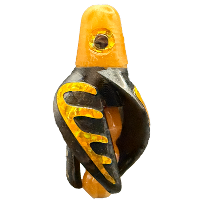 TailSpinMini-Scud Fluo Gold Black (Gold) Kokanee Lure