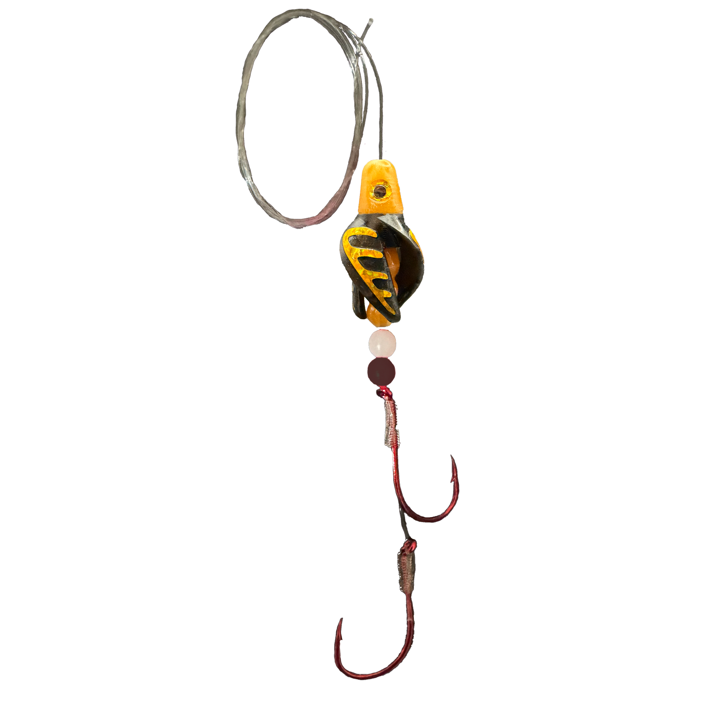 TailSpinMini-Scud Fluo Gold Black (Gold) Kokanee Lure