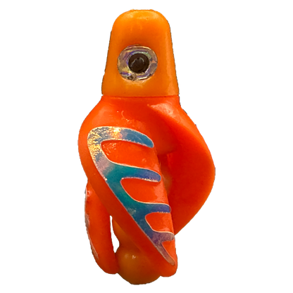 TailSpinMini-Scud Fluo Mango Orange (Glow Moonjelly) Kokanee Lure