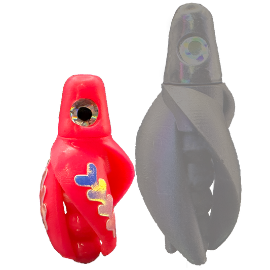 TailSpinMini-Scud Fluo Pink (Glow Moonjelly) Kokanee Lure