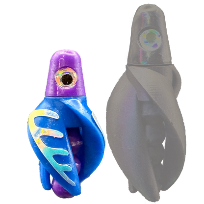 TailSpinMini-Scud Fluo Purple Blue (Glow Moonjelly) Kokanee Lure
