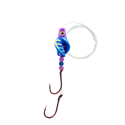 TailSpinMini-Scud Fluo Purple Blue (Glow Moonjelly) Kokanee Lure