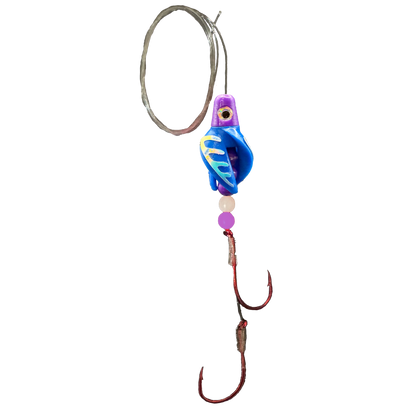 TailSpinMini-Scud Fluo Purple Blue (Glow Moonjelly) Kokanee Lure