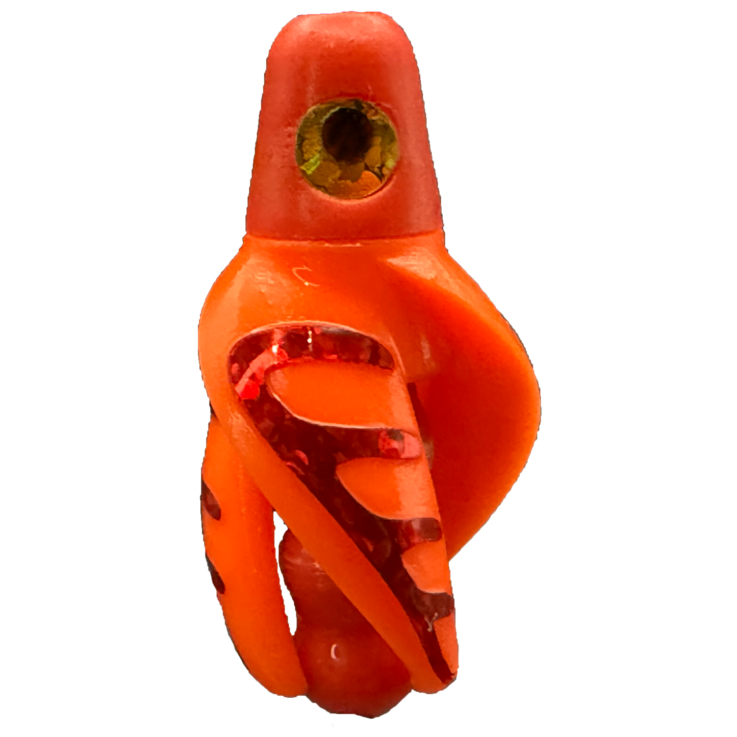 TailSpinMini-Scud Fluo Red Orange (Red) Kokanee Lure