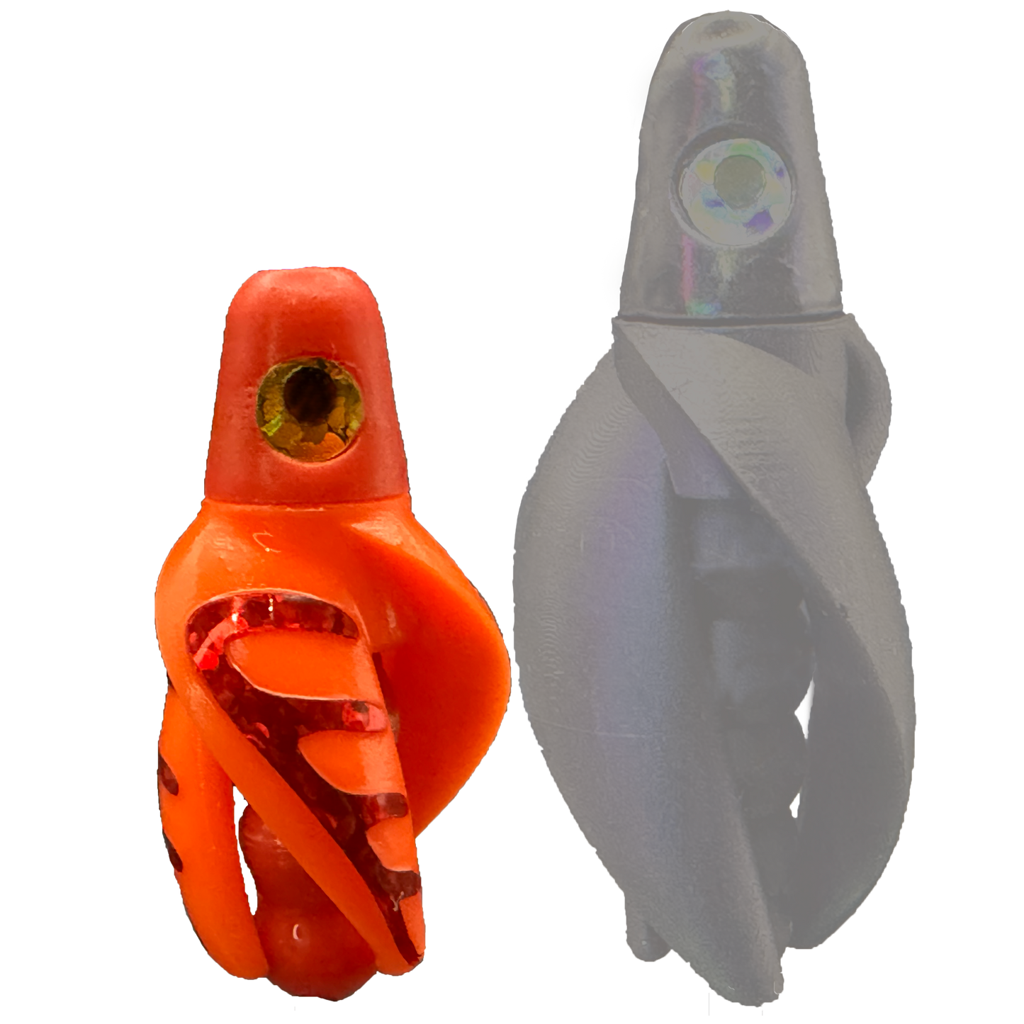 TailSpinMini-Scud Fluo Red Orange (Red) Kokanee Lure