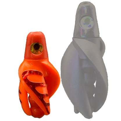 TailSpinMini-Scud Fluo Red Orange (Red) Kokanee Lure