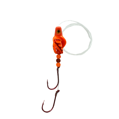 TailSpinMini-Scud Fluo Red Orange (Red) Kokanee Lure