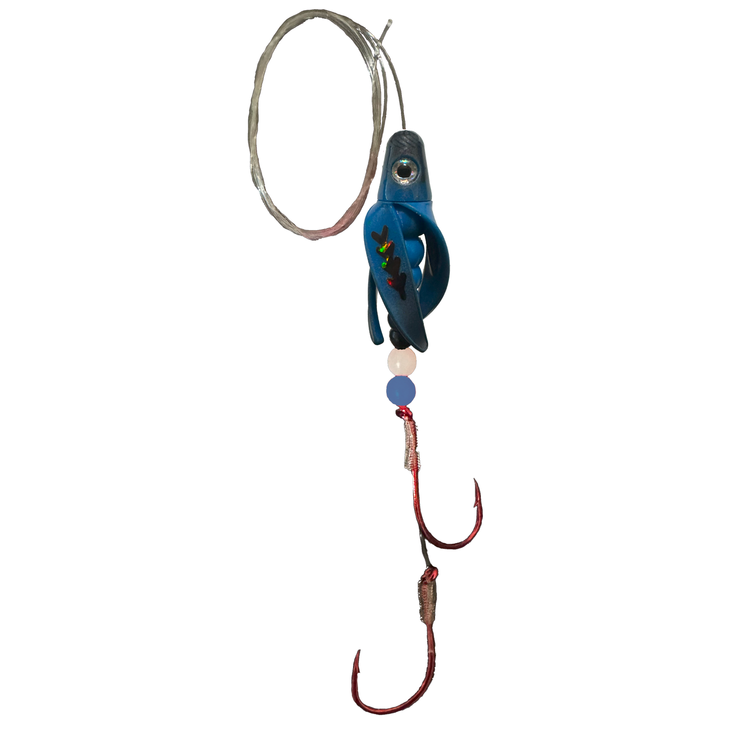 TailSpin Scud Fluo Blue Black (Fishbone Black)