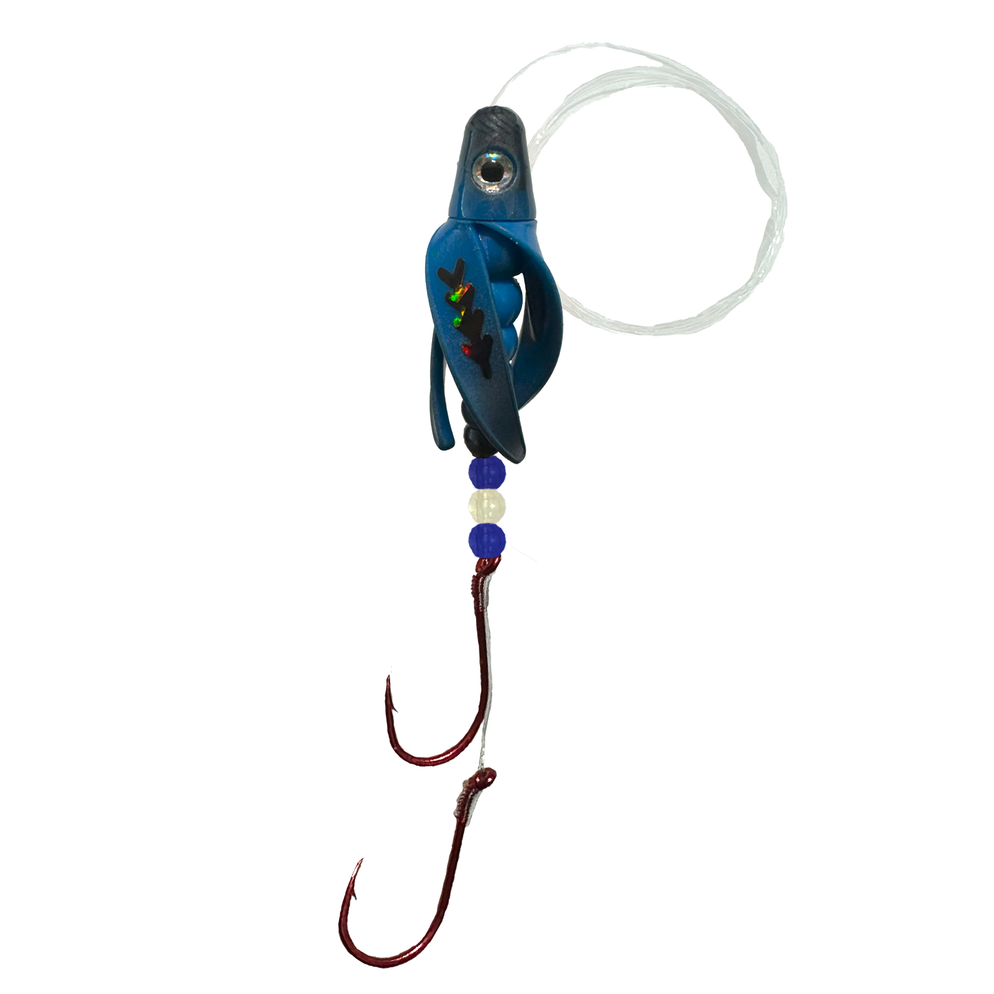 TailSpin Scud Fluo Blue Black (Fishbone Black)