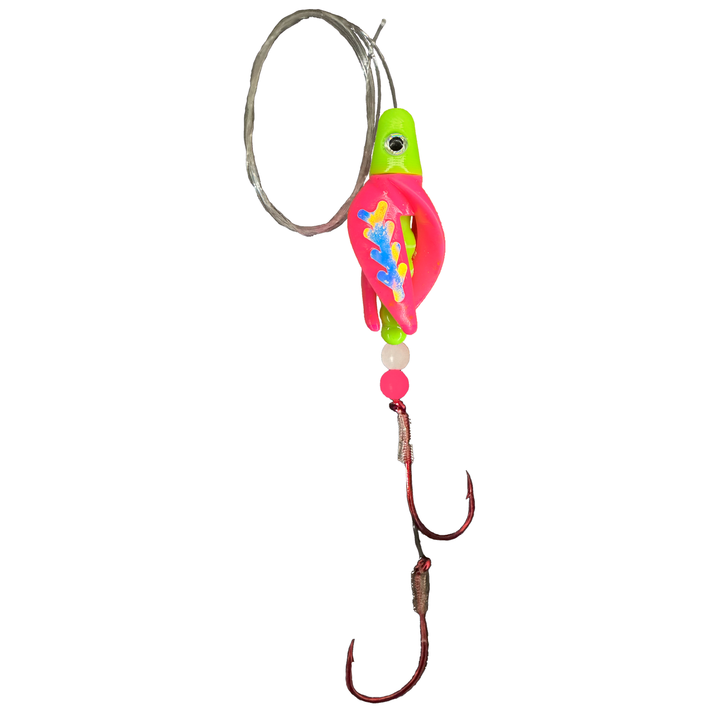 TailSpin Scud Fluo Chartreuse Pink  (Moonjelly)