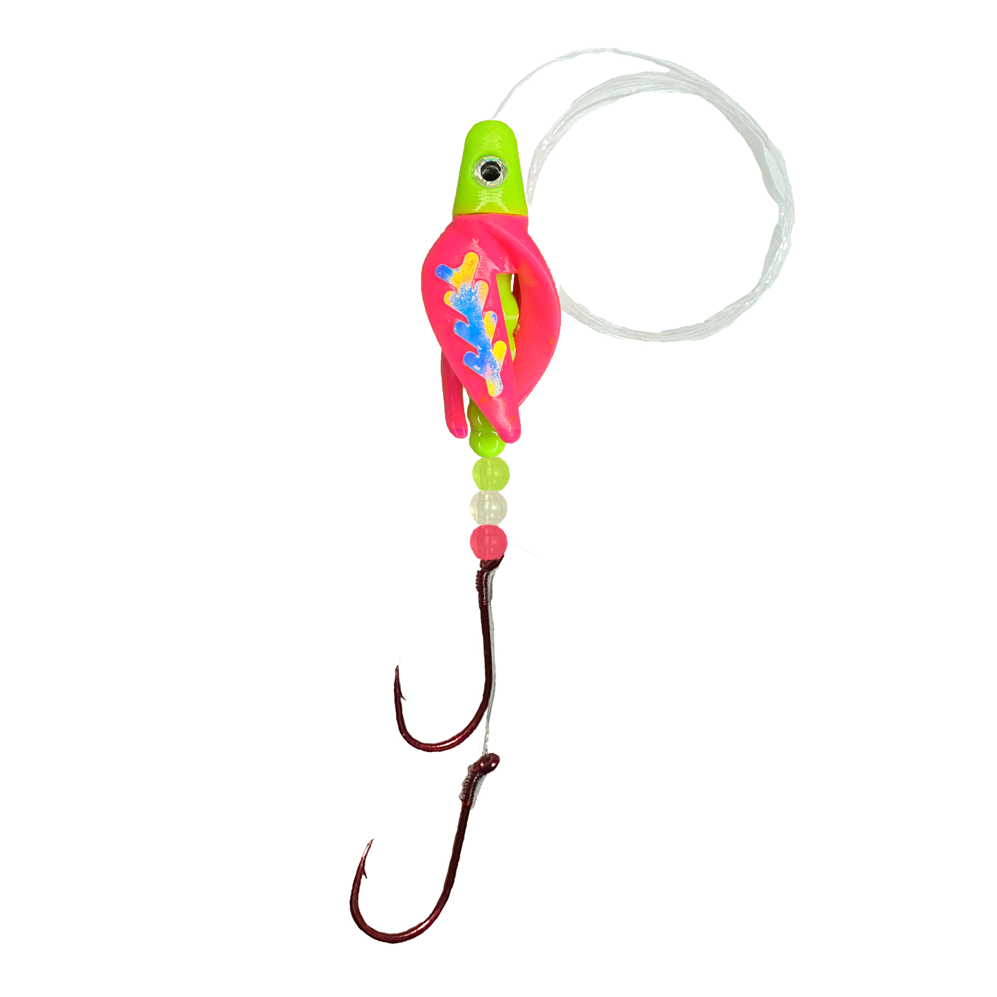 TailSpin Scud Fluo Chartreuse Pink  (Moonjelly)